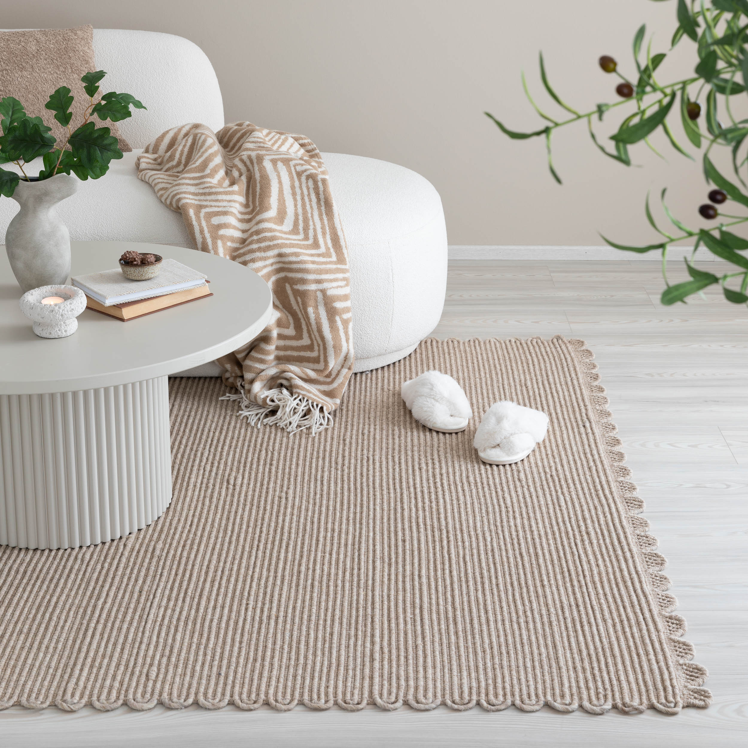 Pitsi-villamatto beige