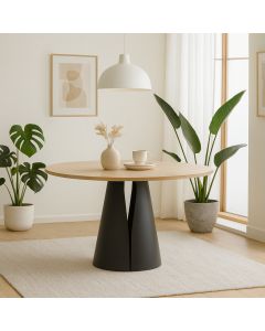 Cone-ruokapöytä valkotammi